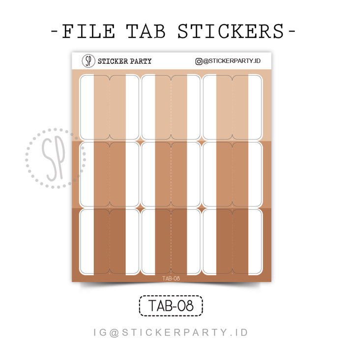 

,,,,,,,] [Sticker Party] Stiker Pembatas Buku Label Nude Index Divider DIY 3 CM