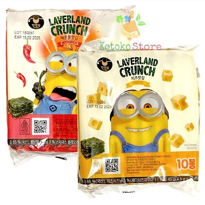 

Best Seller Laverland Crunch Korean Seaweed Hot & Spicy / Laverland Korean Seaweed Cheese /
