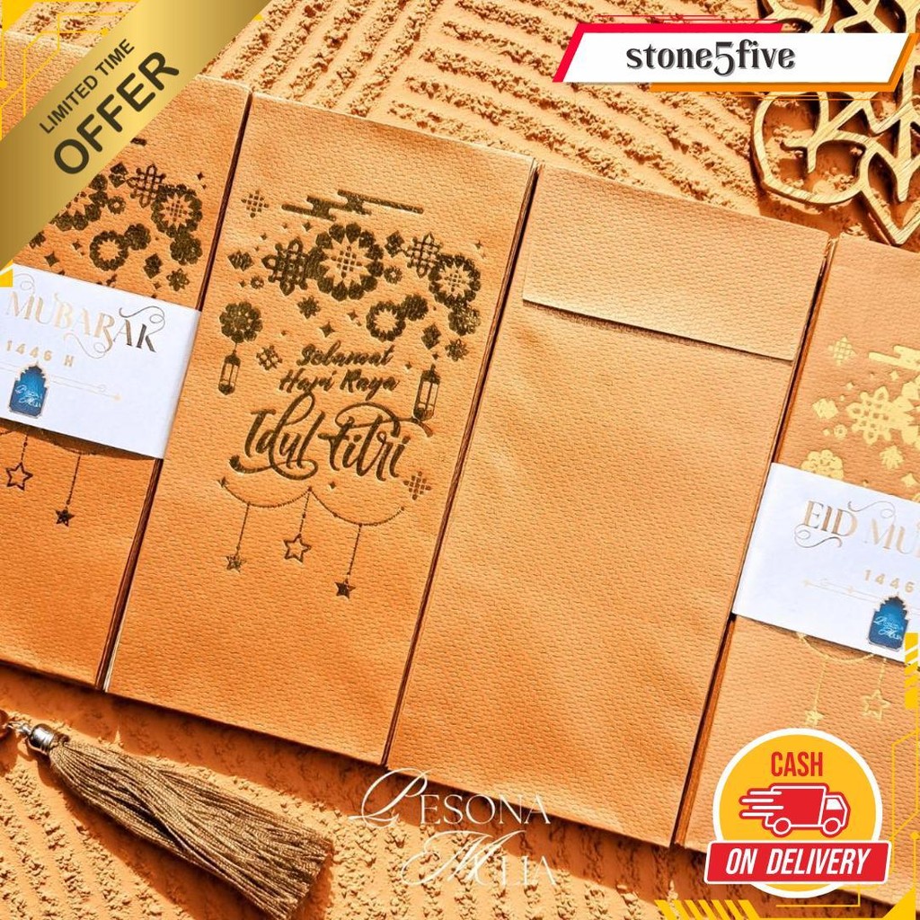 

[Limited] Exclusive Amplop Lebaran Super Mewah Platinum 10 Lembar Emboss Premium Angpau Thr Bisa Cod