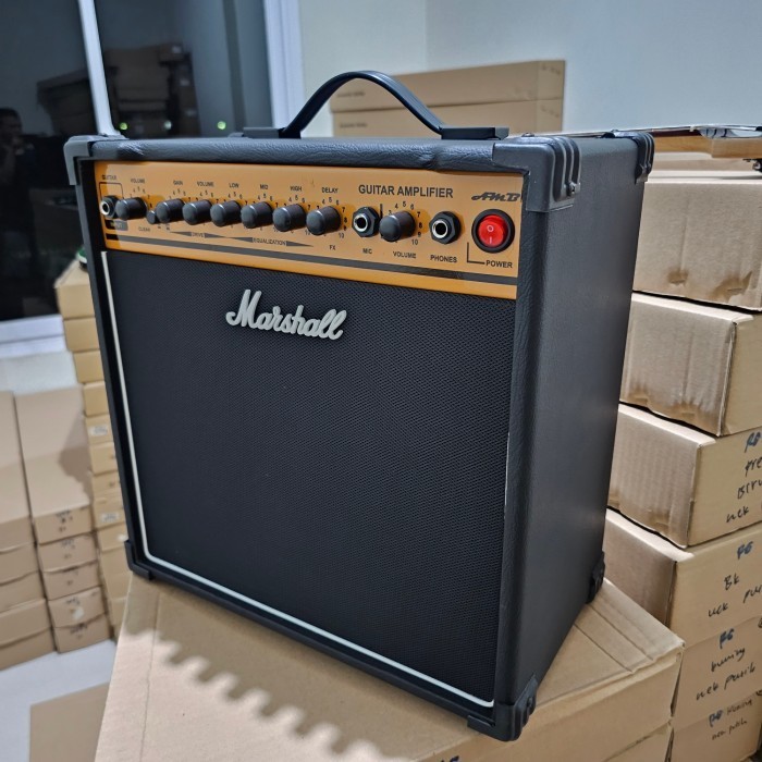 New Ampli gitar marshall 8 inch efek distorsi dan delay mantap
