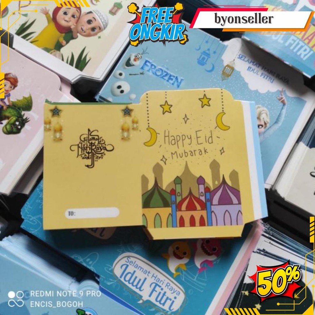 

Pilih Motif - 100 Lembar Amplop Mini Karakter Original Produk