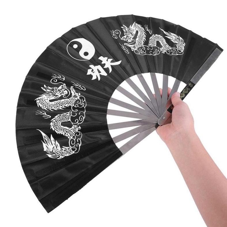 PROMO Kipas Tangan Lipat Kungfu Lipat Kipas Kungfu Jumbo Kipas Silat Untuk Pertunjukan Tari Kipas Na