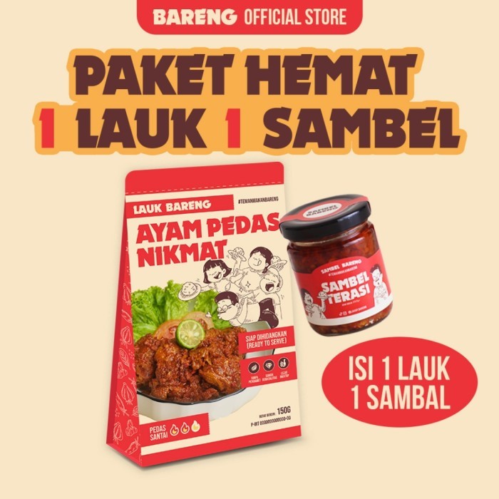 

TERLARIS LAHAP BARENG - PAKET HEMAT 1 LAUK 1 SAMBAL MURAH!!! MURAH