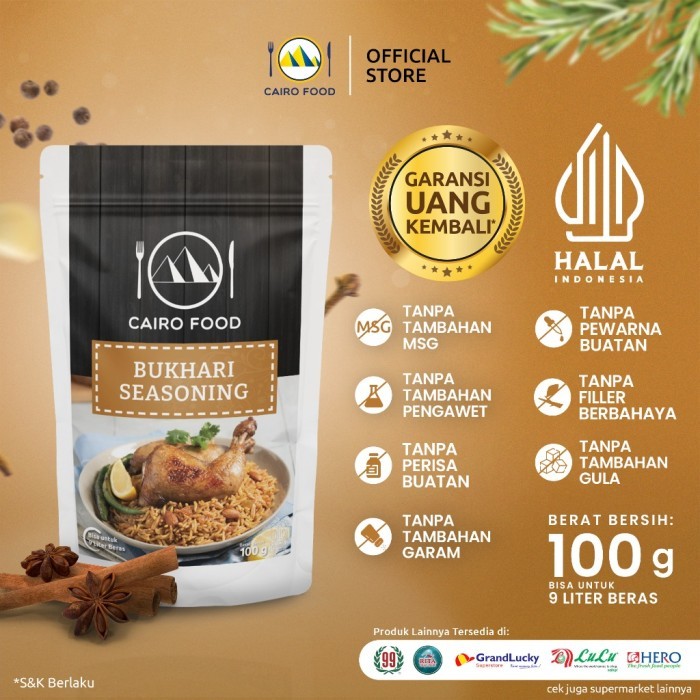 

TERLARIS BUMBU BUKHARI CAIRO FOOD - 100 GRAM MURAH!!! MURAH