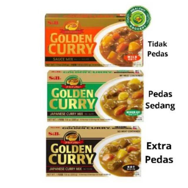 

TERLARIS S&B GOLDEN CURRY MIX HOT BUMBU MASAK [220 G] MURAH!!! MURAH