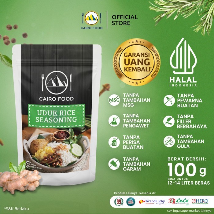 

TERLARIS BUMBU NASI UDUK CAIRO FOOD - 100 GRAM MURAH!!! MURAH