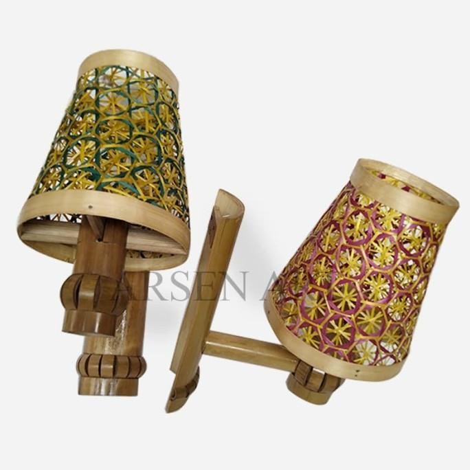 Terjangkau Kerajinan Tangan Hiasan Lampu Dudukan Lampu Bambu