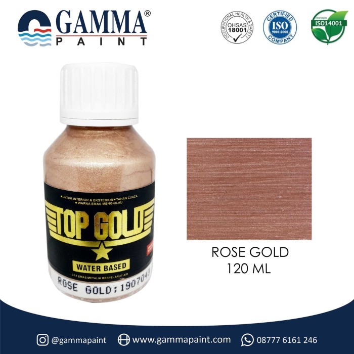 

Top Gold Metallic Paint - Rose Gold 120G