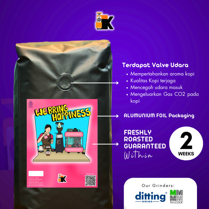 

Biji Kopi Fine Robusta Flores Manggarai 250Gr By Kieta Coffee