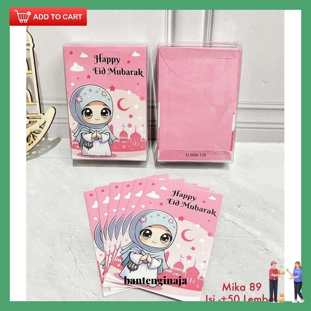 

Amplop Lebaran Idul Fitri Mika Isi 50 Lembar Tahun 2025 - Angpao Raya Kotak Mika Siap Kirim