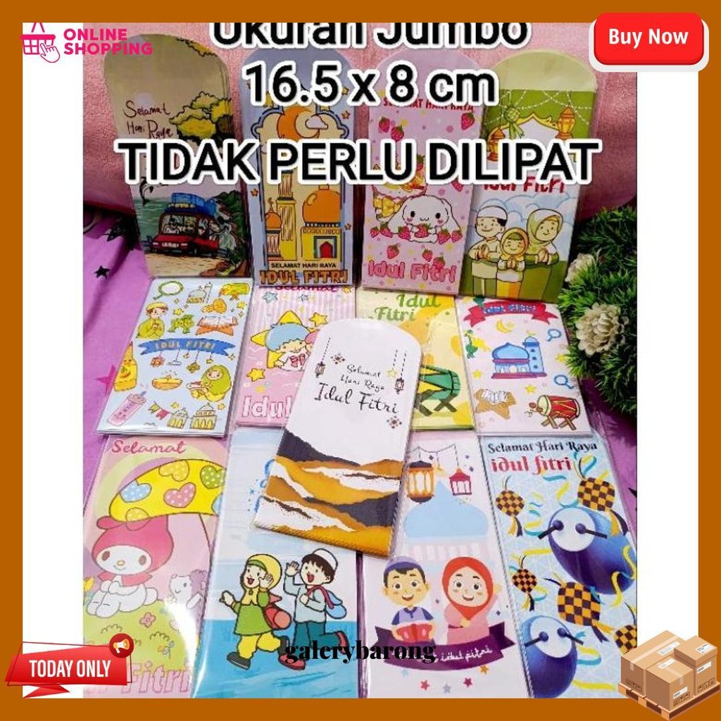 

Amplop Lebaran Idul Fitri (Isi 50 Pcs) Amplop Karakter Viral Angpao Terlaris Siap Kirim