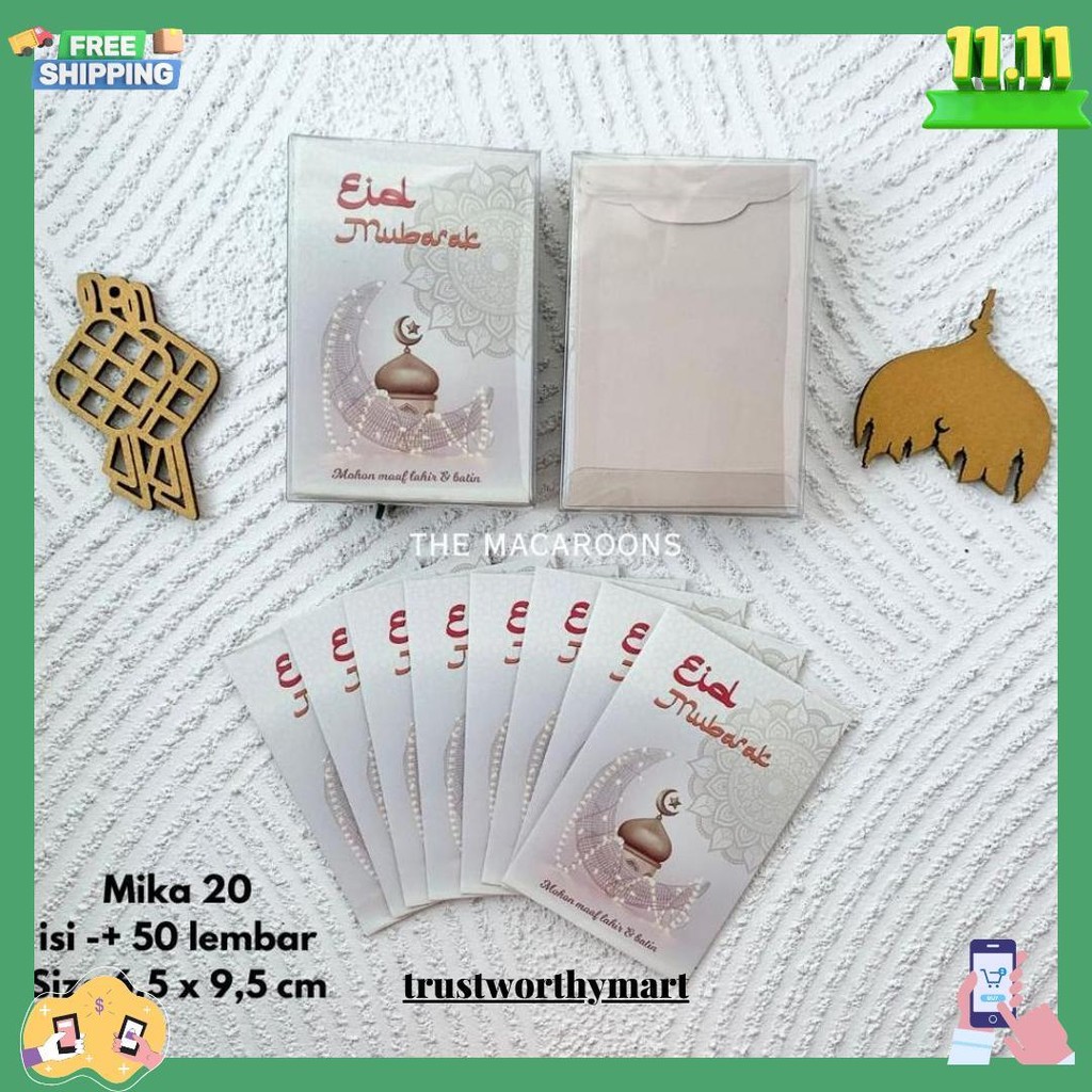 

Grosir 50 Lembar Amplop Lebaran Hari Raya Idul Fitri Angpao Thr Eid Mubarak Termurah Banget