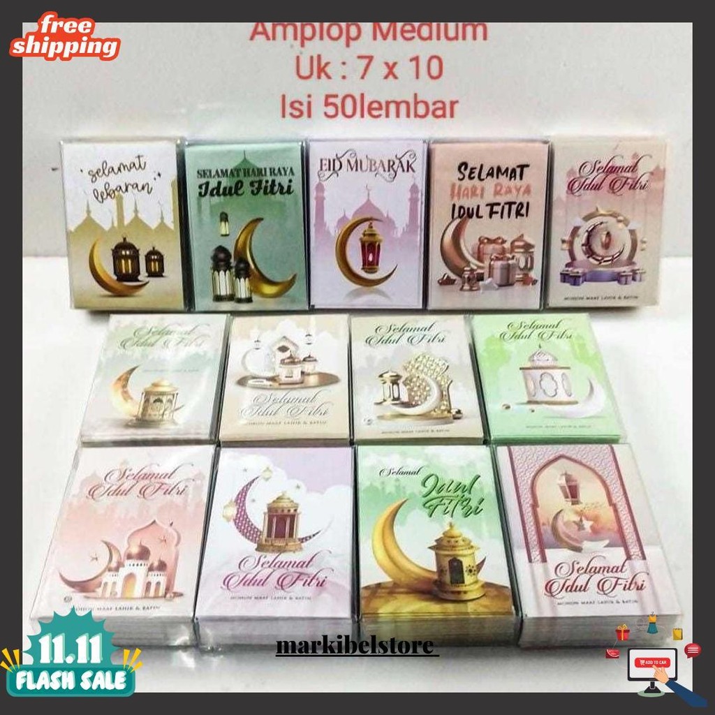 

Amplop Lebaran Hari Raya / Amplop Idul Fitri Mika Isi 50 Lembar Murah Siap Kirim