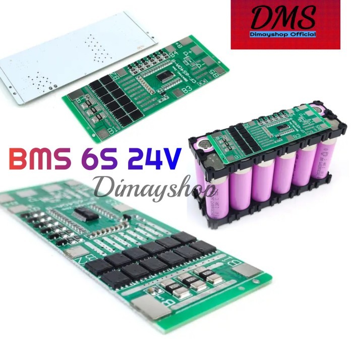 Modul BMS 6S 24V 40A Baterai Lithium 18650