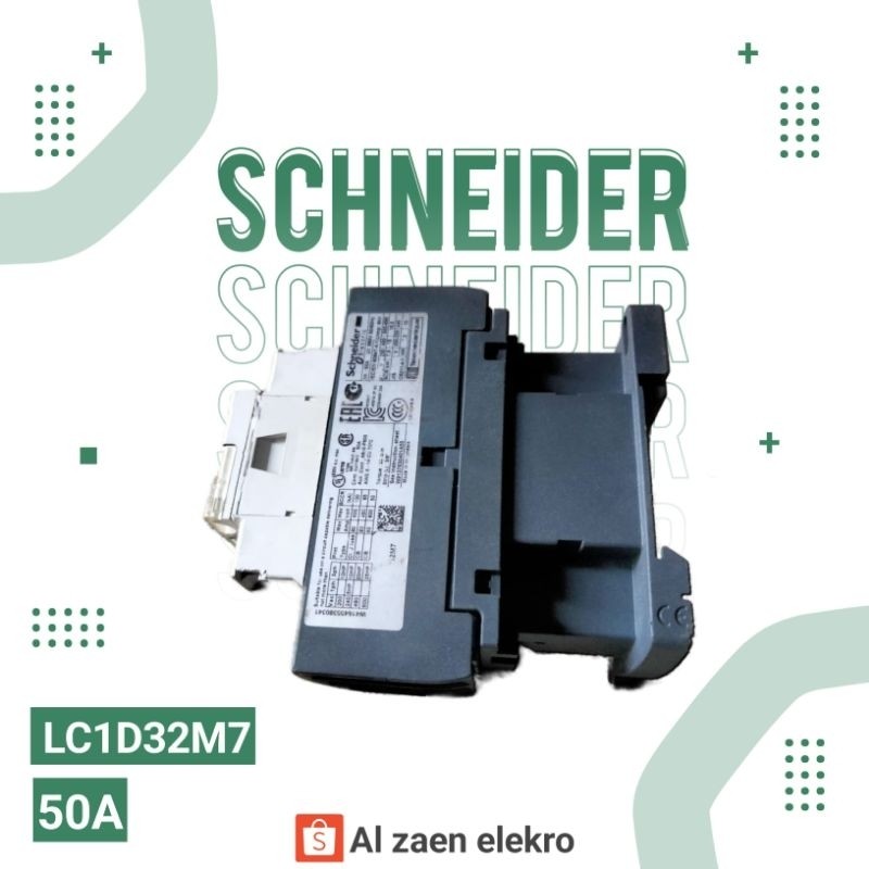 kontaktor schneider lc1d32m7 50A coil 220v 380v