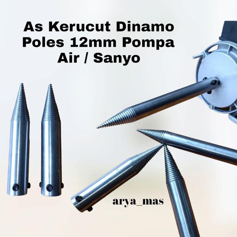 PROMO AS KERUCUT POLES DINAMO POMPA AIR SANYO 12MM
