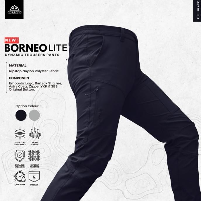 CELANA ANGSANA OUTDOOR SERIES BORNEO BLACK Terlaris