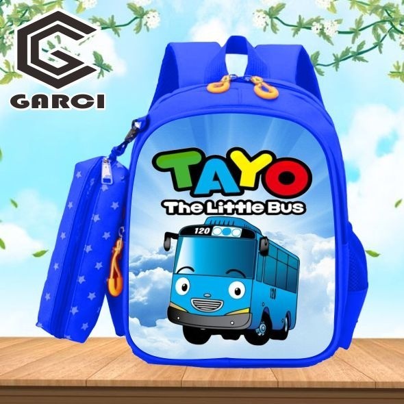 GARCI COLLECTION-TAS ANAK SEKOLAH LAKI-LAKI TK SD GAMBAR TAYO TERBARU