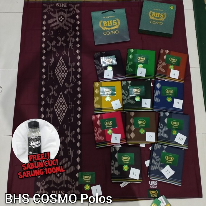 Kosanshoop Sarung Bhs Cosmo Warna Polos