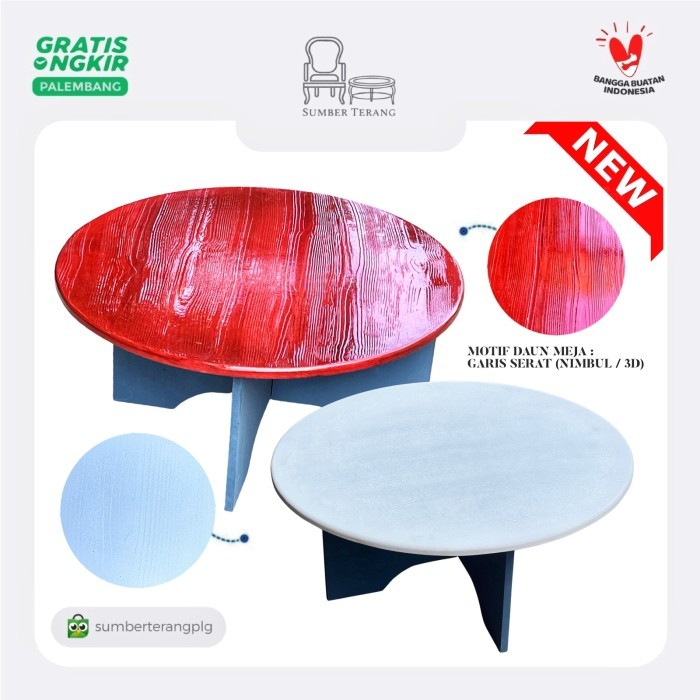 Meja Oshin Bulat Meja Lesehan Meja Tamu Coffee Table Meja Belajar Anak