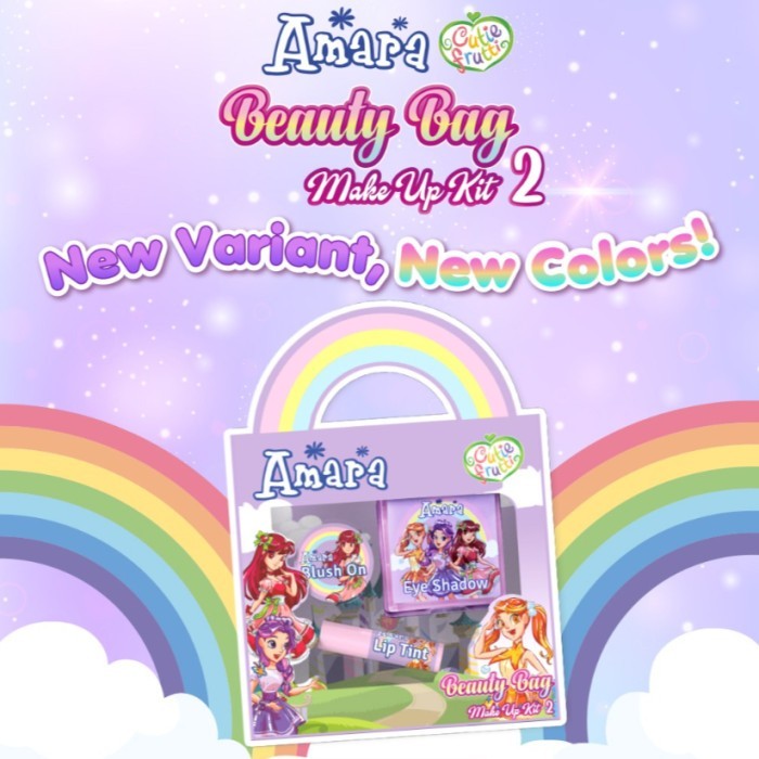 [ ORIGINAL ] AMARA BEAUTY BAG MAKE UP KIT FOR KIDS / MAKEUP ANAK BPOM