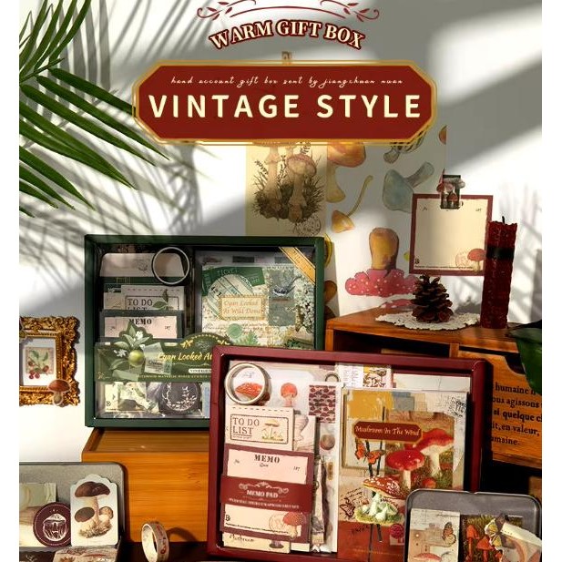 

SCRAPBOOK SET JOURNAL KIT Lengkap Isi 123 Pcs FOREST EDITION Include Buku + Sticker + Memo + Washi Tape Perlengkapan Journal L67J