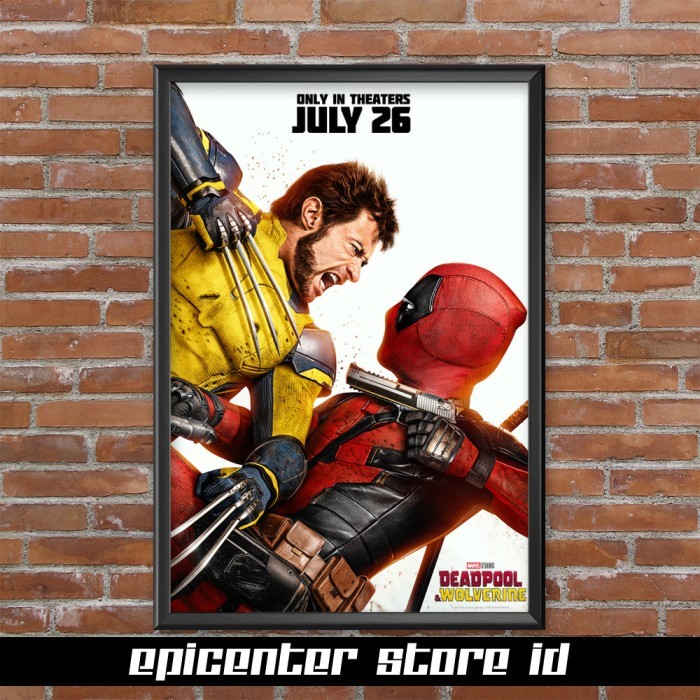 Poster Film Deadpool & Wolverine - Official 3 + Frame