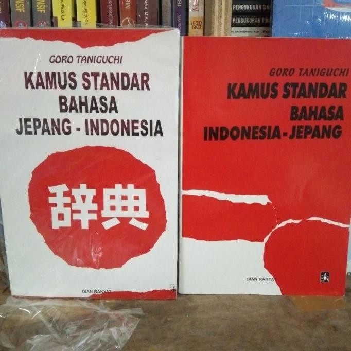 

Terlaris Ori 1 Set Kamus Standar Bahasa Jepang Indonesia Goro Taniguchi Ready Stok