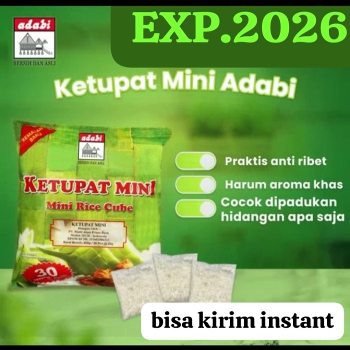 

TERBARU! KETUPAT MINI INSTANT SERASA ADABI LONTONG PLASTIK AMAN PRAKTIS CEPAT