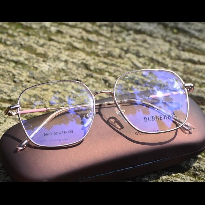 frame kacamata | kacamata minus wanita fashion anti radiasi 9671 uv Terlaris