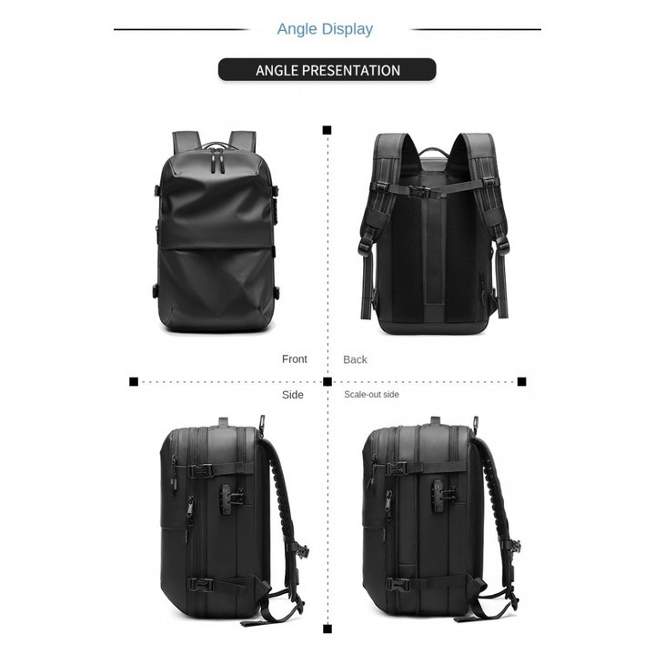 OUTWALK 7705L Bapa With Vacuum Tas Ransel Laptop 17 TSA Expandable