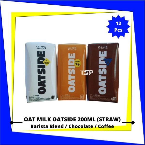 

TERLARIS OAT MILK OATSIDE (STRAW) VARIAN RASA 200ML X 12 PCS MURAH!!! MURAH