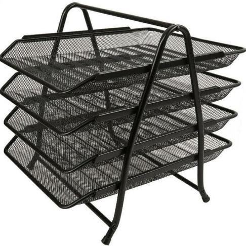 

SHENAR, RAK DOKUMEN KERTAS 4 SUSUN / TEMPAT FILE DOKUMEN / LETTER TRAY CDS