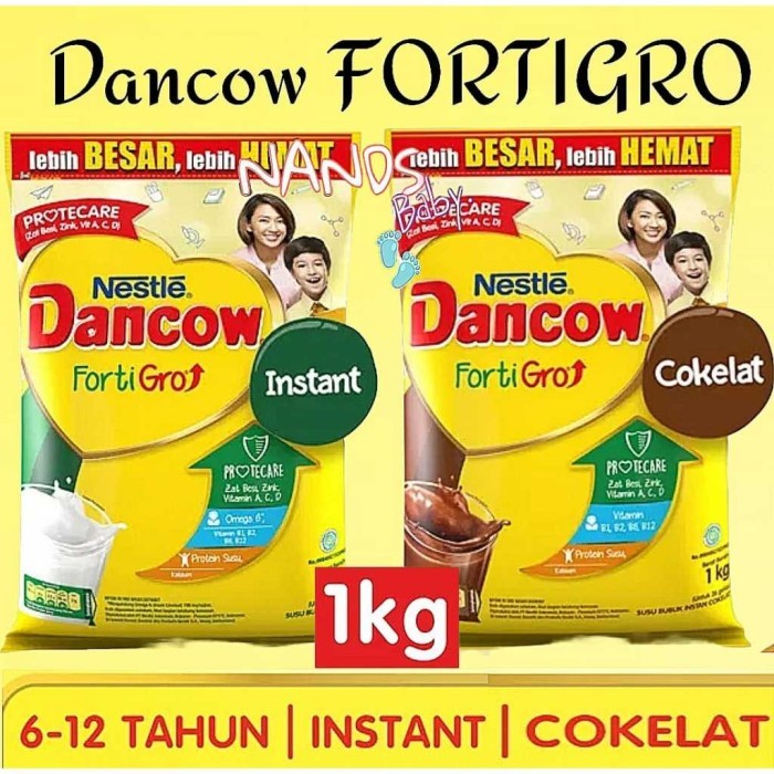 

TERLARIS DANCOW FORTIGRO COKLAT FORTIGRO INSTAN 780GR 1KG MURAH!!! MURAH