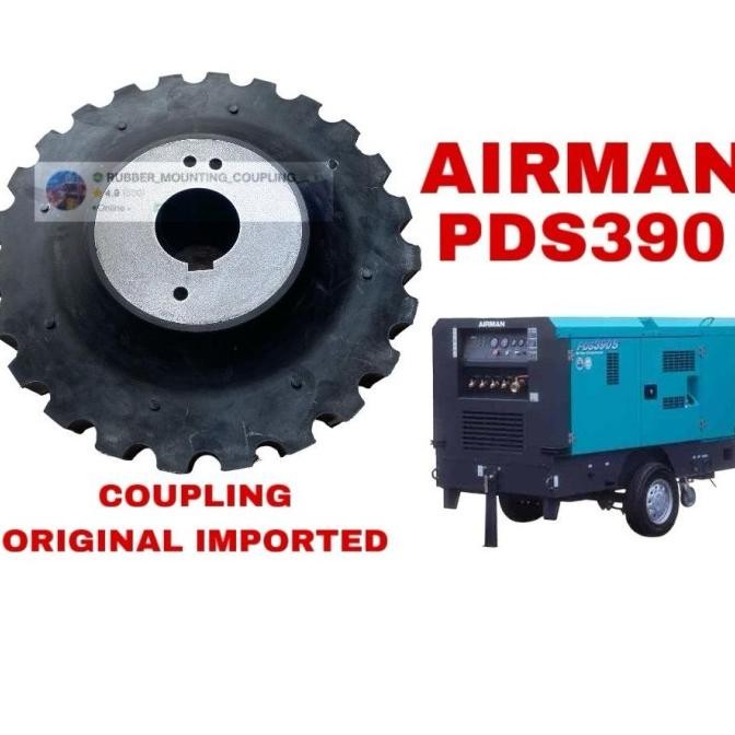 Promo Rubber Coupling Compressor Airman PDS 390 centamax 1000 COD