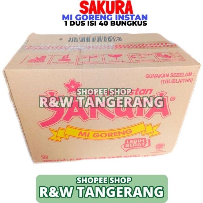 

TERLARIS MIE GORENG SAKURA INSTAN 1 DUS ISI 40BKS MURAH!!! MURAH