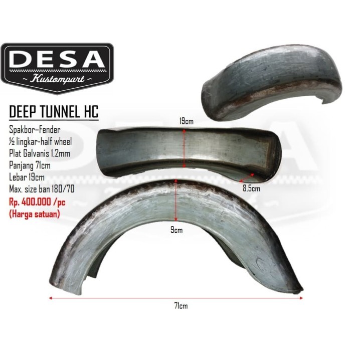 SPAKBOR CHOPPER / SPAKBOR CUSTOM DEEP TUNNEL HC TERBARU