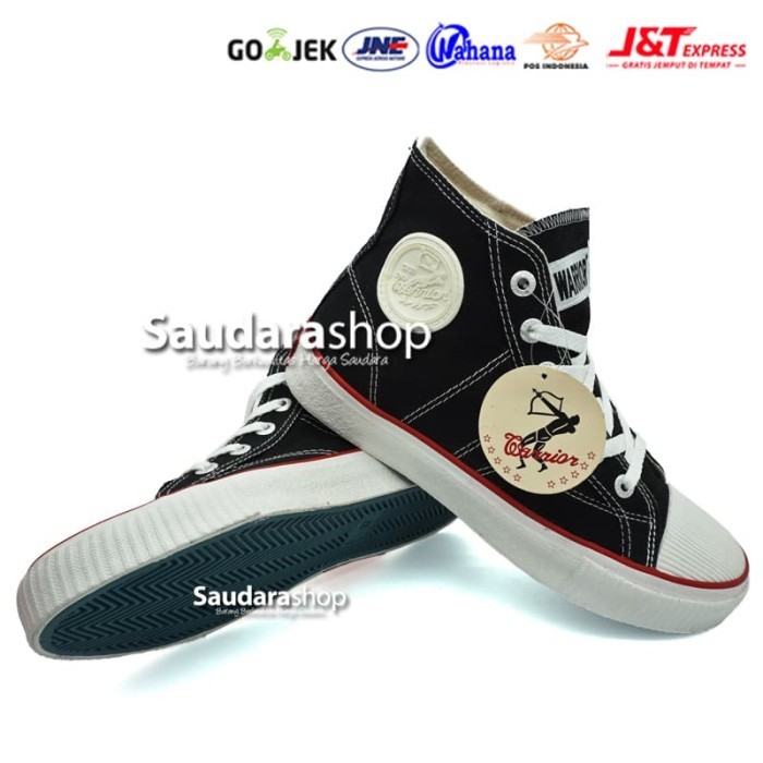 Sepatu Warrior Classic / Sepatu Sekolah Warrior / Sepatu Warrior Hitam