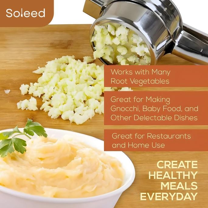 

Soleed Penghancur Kentang Buah | Potato Masher Ricer Juicer 3 In 1 Original