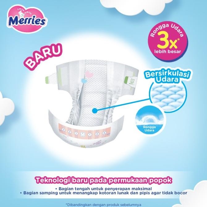 || PROMO POPOK BAYI / PAMPERS ~`~ Merries Premium NB24 Triplepack - Popok Bayi Perekat (New Born-5)k