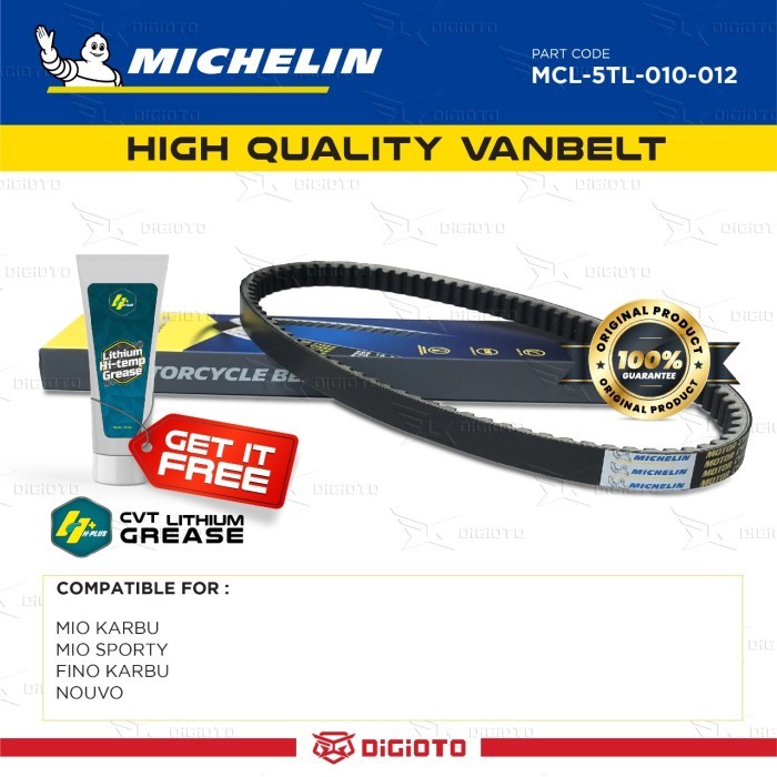 V Belt Michelin Mio/Fino Karbu Ethylene Propylenediene 5TL
