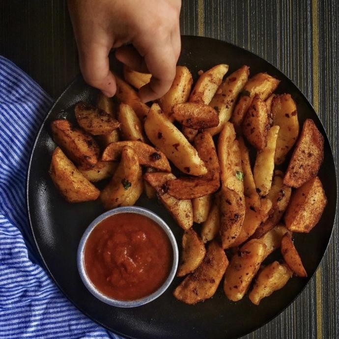 Wedges Potato / Kentang Wedges Seasoned Import Premium Original