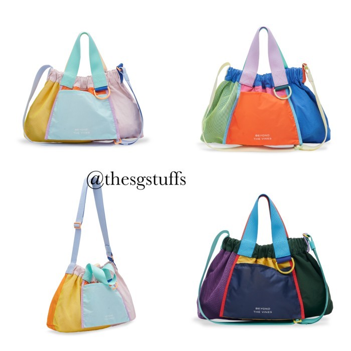 BEYOND THE VINES Super Panelled XS Dumpling Bag/tas selempang nylon