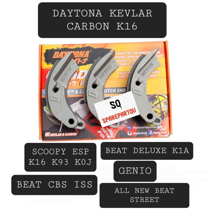 Kampas Ganda Daytona 4637 Beat Street, Scoopy Esp, Genio (K16)