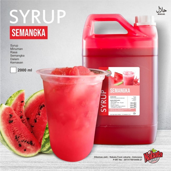 

TERLARIS SIRUP RASA SEMANGKA 2 LITER SIRUP TEMBIKAI 2000ML WATERMELON SYRUP SEMANGKA LITERAN SIROP