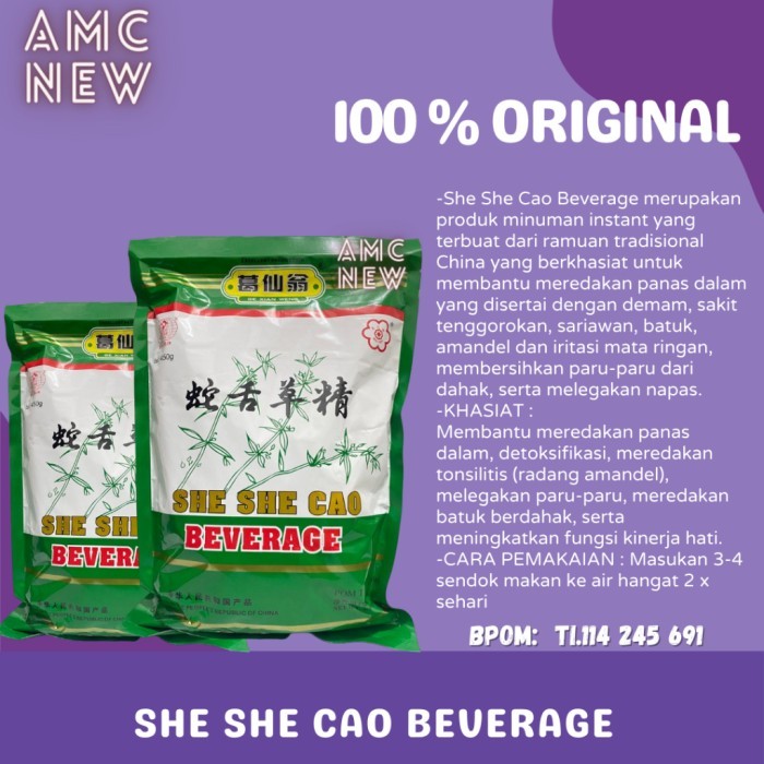 

TERLARIS SHE SHE CAO BEVERAGE UNTUK PANAS DALAM MURAH!!! MURAH