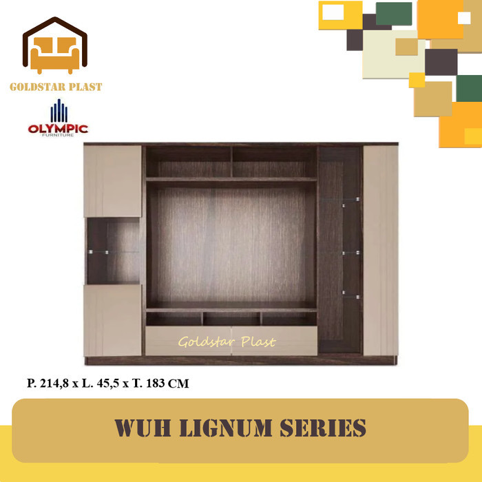 Bufet Tv Premium / Lemari Tv / Wuh Lignum Olympic Gold Series