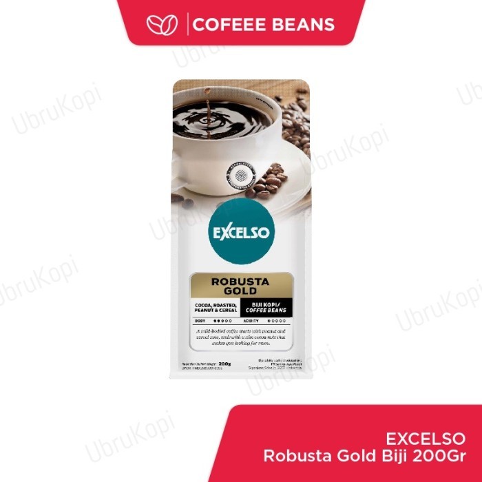 

TERLARIS EXCELSO KOPI ROBUSTA GOLD BIJI 200GR MURAH!!! MURAH