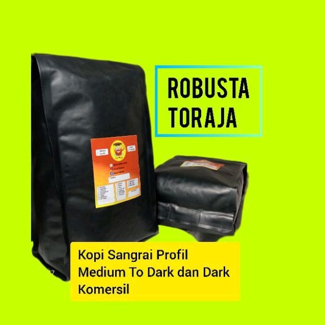 

TERLARIS KOPI ROBUSTA TORAJA BUBUK 1KG BIJI/BUBUK/KOPI GILING/ ROASTED BEAN MEDIUM TO DARK TERLARIS