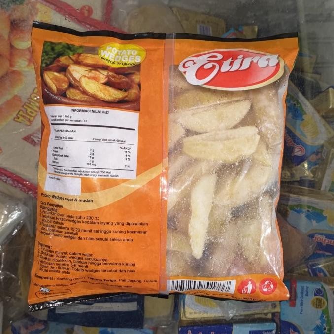 

Etira Potato Wedges Kentang Beku 750 Gr Original